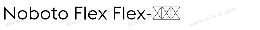 Noboto Flex Flex字体转换